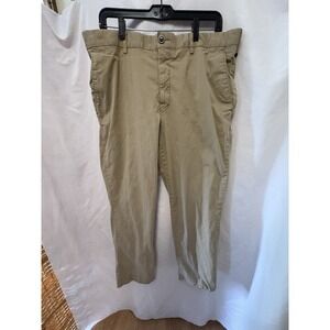 HART SCHAFFNER MARX Pants Mens 38x32 Khaki Flat Front‎ Casual Dress Trousers